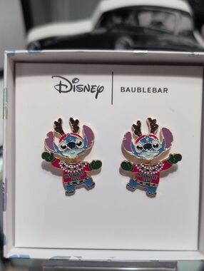 Disney x BaubleBar Holiday Stitch Stud Earrings -Multicolor